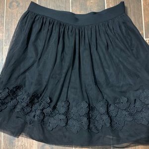 Black tulle skirt